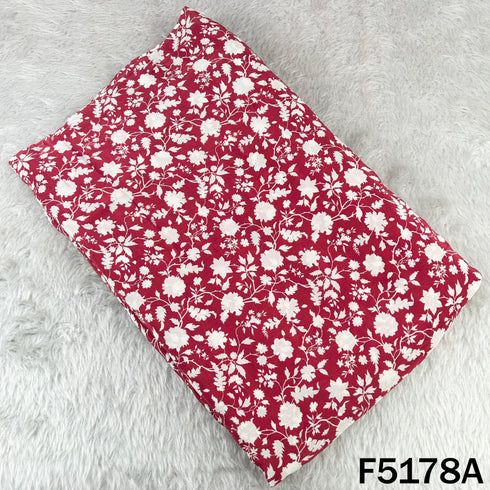 Digital Print Viscose Crepe Fabric- F5178
